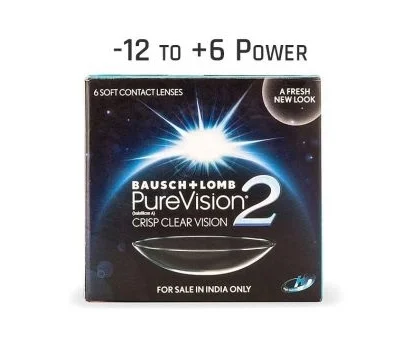 Bausch & Lomb PureVision 2 Monthly Disposable - 6 Lens Per Box