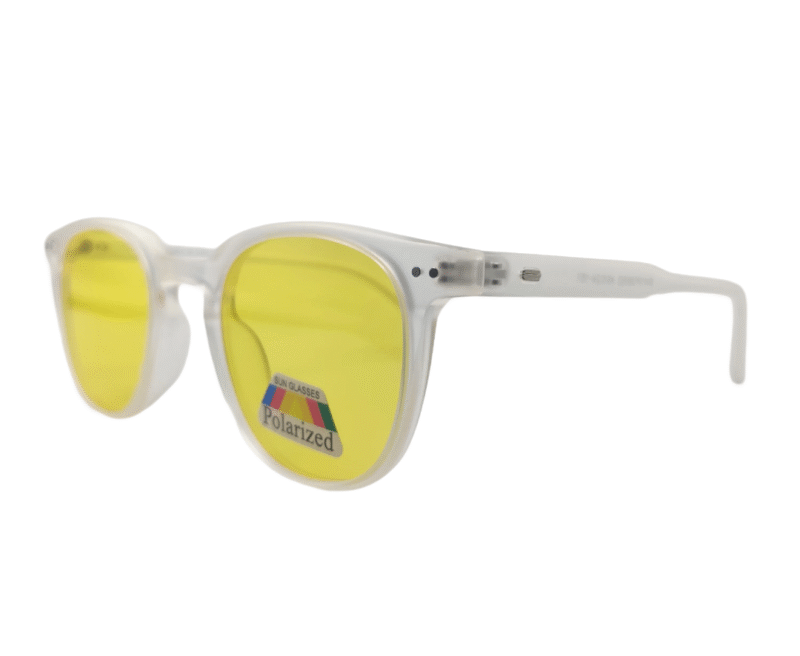 White Yellow Polarized Full Rim Square Unisex - Image 2