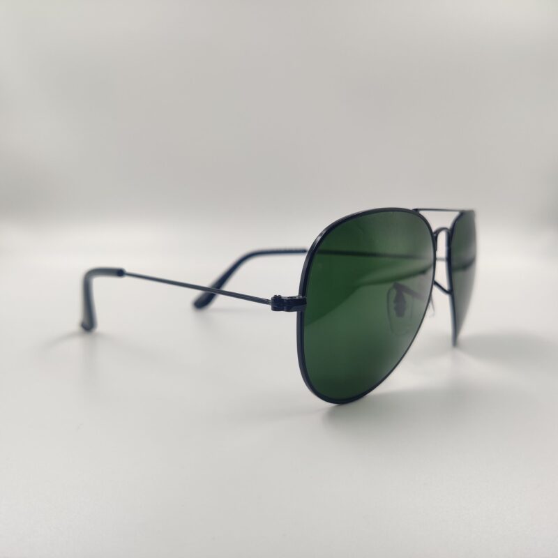 Green Rimless Aviator  Men Sunglasses - Image 2