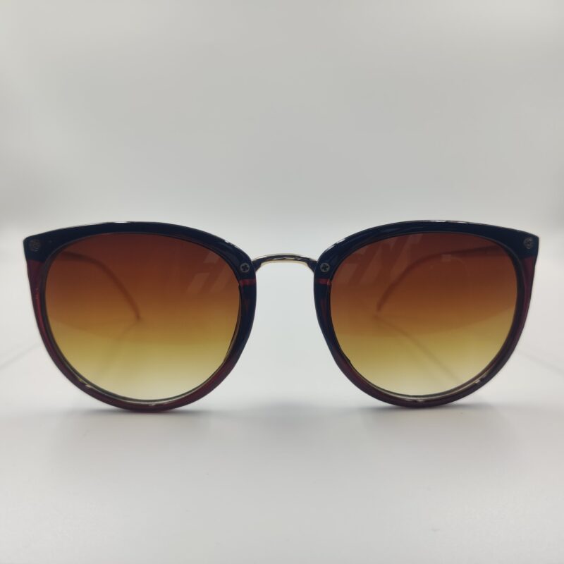 Orange Round  Men Sunglasses