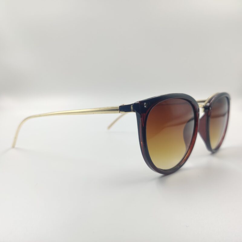 Orange Round  Men Sunglasses - Image 2