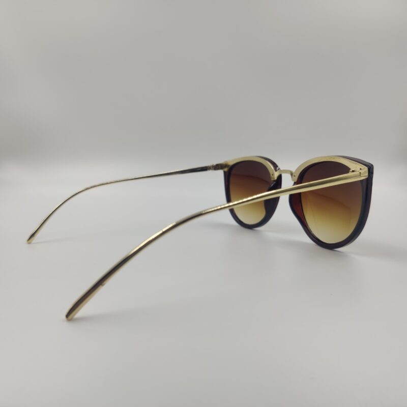 Orange Round  Men Sunglasses - Image 3