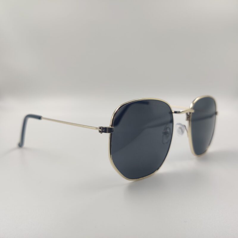 Black Round  Men Sunglasses - Image 3