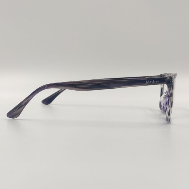 Purple Transparent Full Rim Rectangle - Image 3