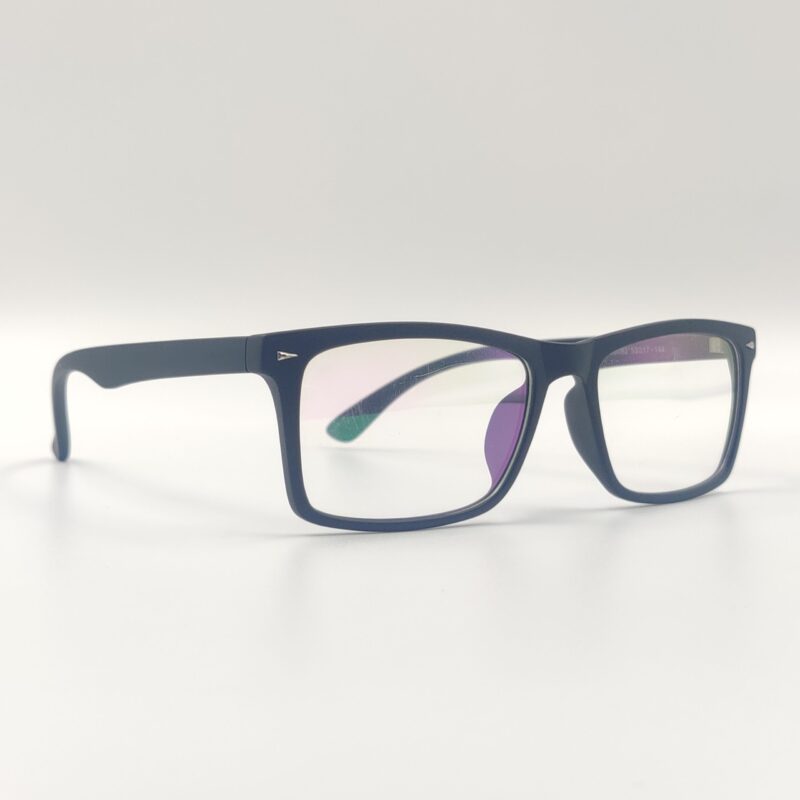 Blue Block Screen Glasses: Matte Black Full Rim Square FOR MEN AND WOMEN