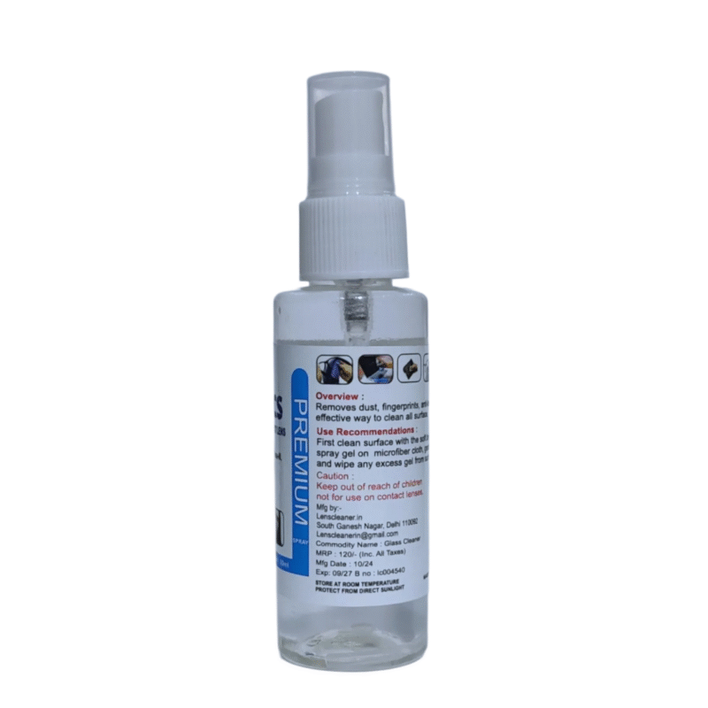 Vue Optics Spectacle Lens Cleaning Spray Bottle 60 ml - Image 2