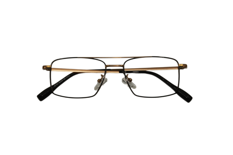 Golden Black Full Rim Rectangle Metal - Image 3