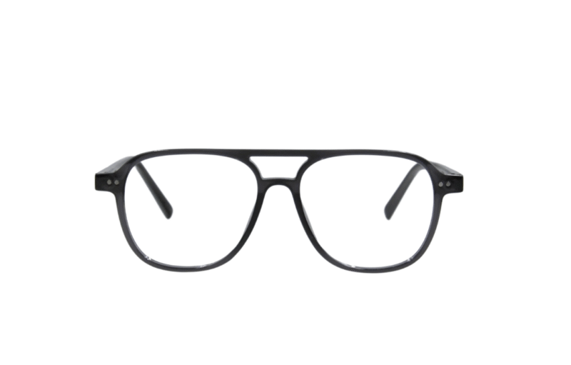 Black Transparent Full Rim Aviator