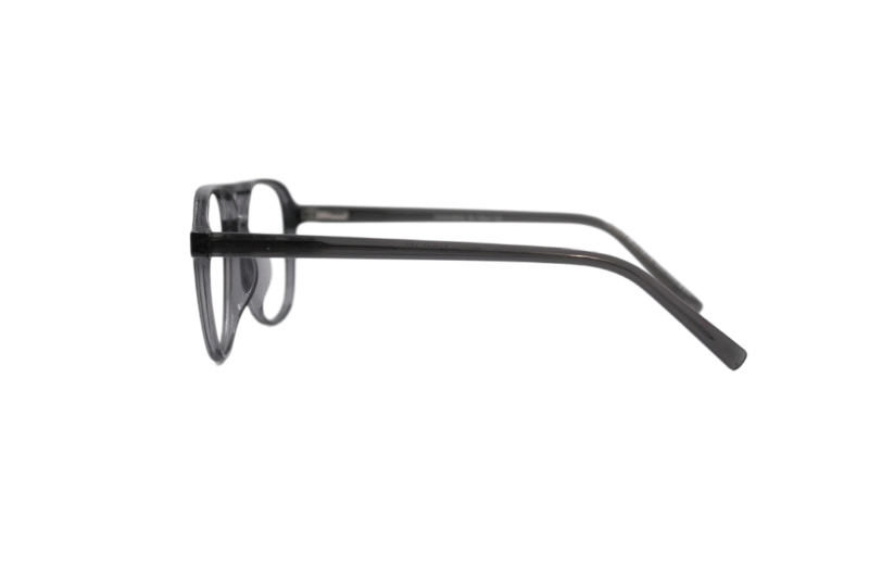 Black Transparent Full Rim Aviator - Image 3