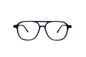 Blue Transparent Full Rim Aviator
