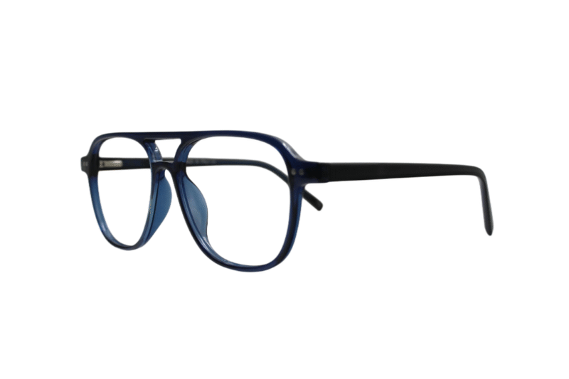 Blue Transparent Full Rim Aviator - Image 2
