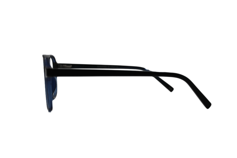 Blue Transparent Full Rim Aviator - Image 4