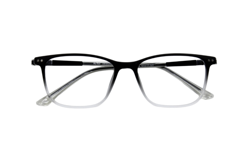 Black White Full Rim Rectangle - Image 2